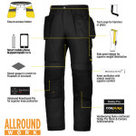 Snickers 6201 AllroundWork Trousers Holster Pocket Snickers 6201 AllroundWork Trousers Holster Pocket