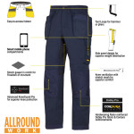 Snickers 6201 AllroundWork Trousers Holster Pocket