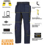 Snickers 6201 AllroundWork Trousers Holster Pocket Snickers 6201 AllroundWork Trousers Holster Pocket